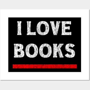 I Love Books Posters and Art